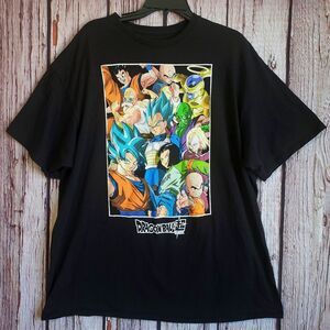 Dragonball Super XL T-Shirt TOEI Cotton Mens Anime Cartoon Goku Vegeta